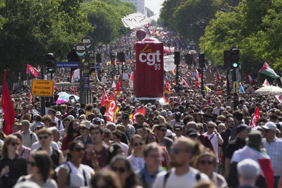 Protesti, Foto: Tanjug/AP/Thibault Camu